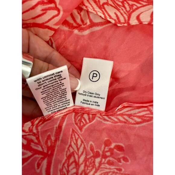 Hemant and Nandita Pink Floral Top with Cami NWT- Size XS - Picture 8 of 16